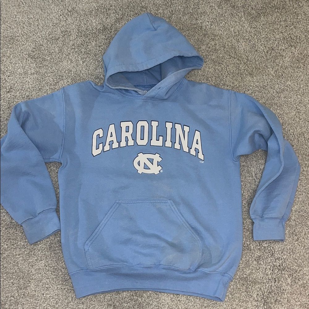 Thick UNC North Carolina Tarheel Tar Heels Basketball Hoodie Hooded Sweatshirt S